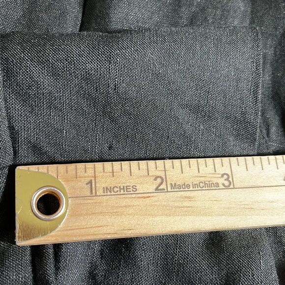 ALIX NYC Romper Womens Sz Small Revolve Cavalier in Black linen blend Vacay New - Picture 10 of 13